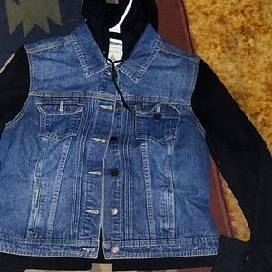 XL hooded Jean jacket